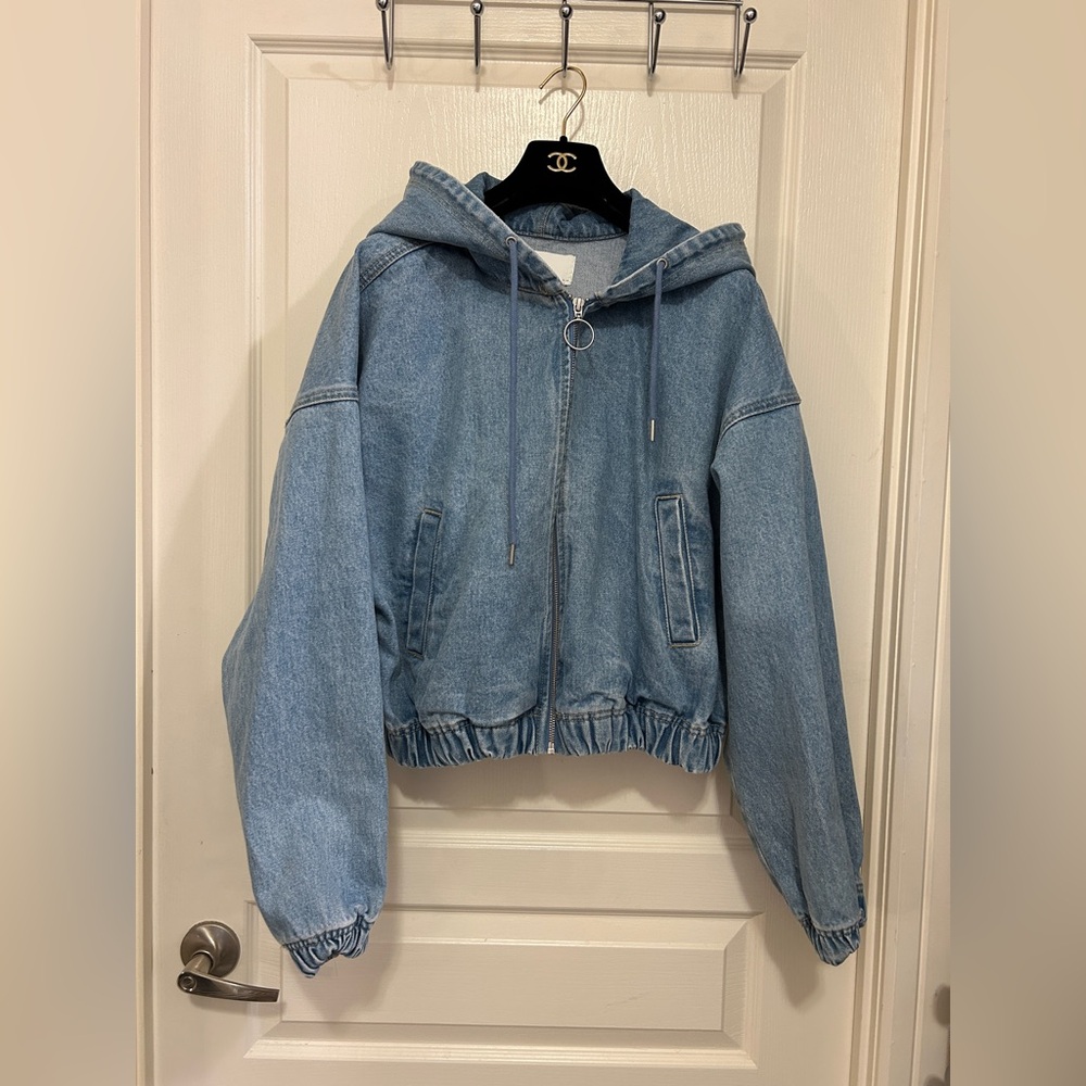 Oak and Fort balloon shape denim jacket